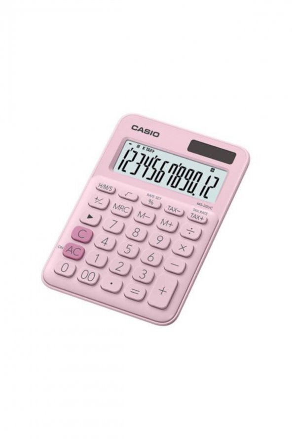 Ms-20uc-pk 12 Hane Açık Pembe Masa Üstü Hesap Makinesi ürün görseli 1