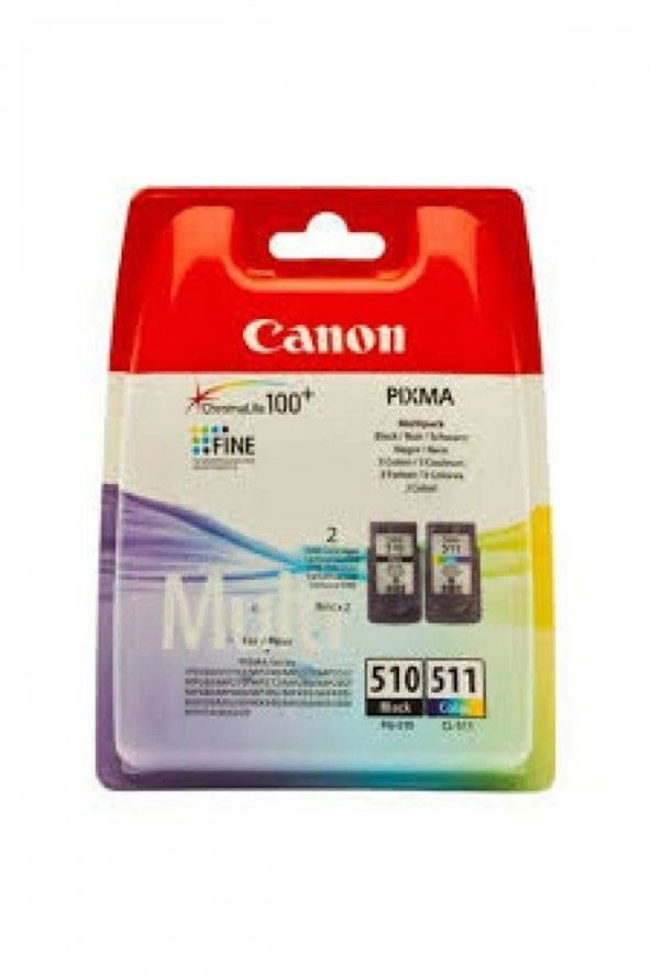Pg-510 Siyah Ve Cl-511 Renkli Orijinal Mürekkep Kartuş 2li Paket 2970b010