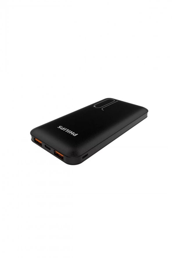 PHILIPS 10.000MAH QC 3.0 TYPE-C +2X USB-A BAĞLANTILI POWERBANK - SİYAH