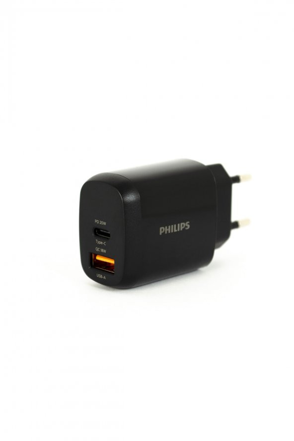 Philips DLP4326CB USB-A & USB-C 20W PD Şarj Adaptörü DLP4326CB/12