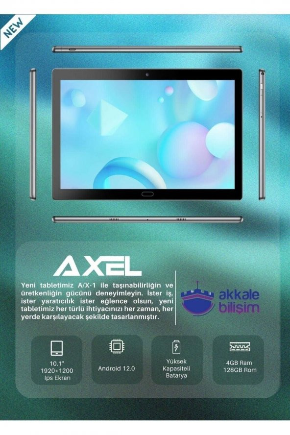 Axel 10.1" 4/128 GB uyumlu TABLET AX-1