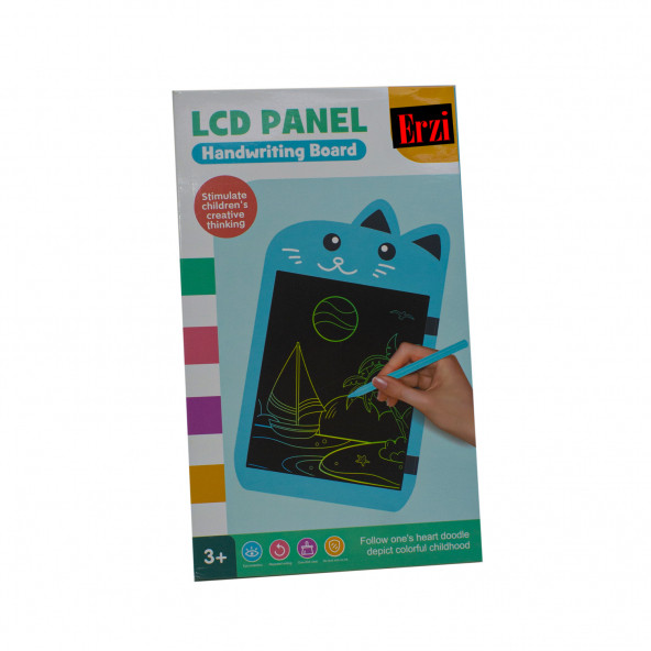 Dijital Çocuk Yazı Tahtası 8,5 inc Ekran Kalemli Yeşil - 2