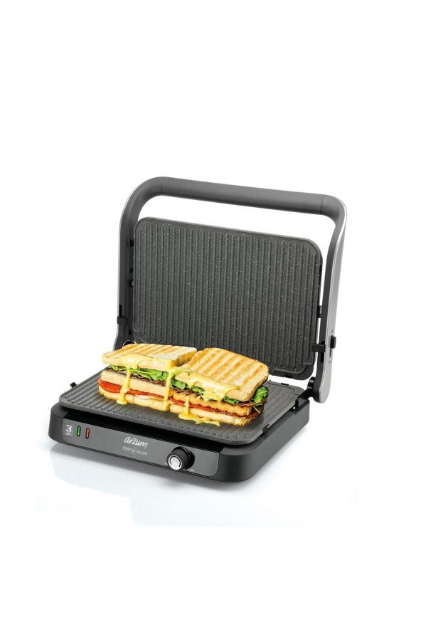 Mürdüm Ar2019 Tostçu Delux 1800 w Granit Tost Makinesi - 2