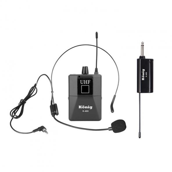 König K-400 UHF Telsiz Kafa Mikrofonu - Headset