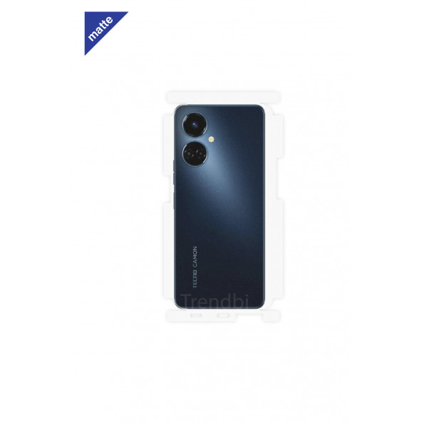 TECNO CAMON 19 MAT ARKA VE YAN KORUYUCU POLİÜRETAN FİLM