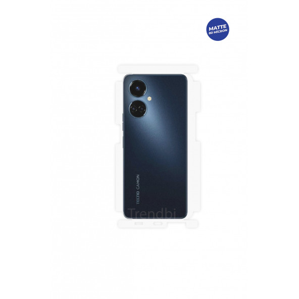 TECNO CAMON 19 MAT ARKA VE YAN KORUYUCU TPU  FİLM