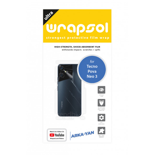 TECNO POVA NEO 3 ARKA VE YAN KORUYUCU POLİÜRETAN FİLM - 2