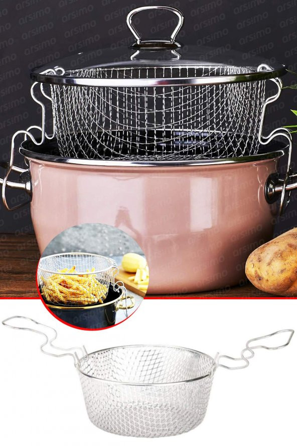 Cips Patates Kızartma Fritöz İçin Haşlama Teli Hareketli Kulp