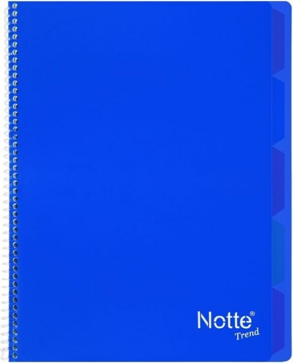 Notte Trend Plastik Kapak A4 40 Yaprak Kareli Spiralli Defter - 7