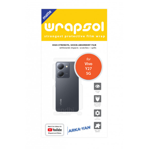 VİVO Y27 5G MAT ARKA VE YAN KORUYUCU POLİÜRETAN FİLM - Resim 2