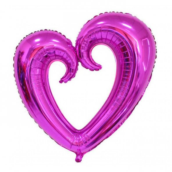 Kalp Folyo Balon Mor 96x109 cm
