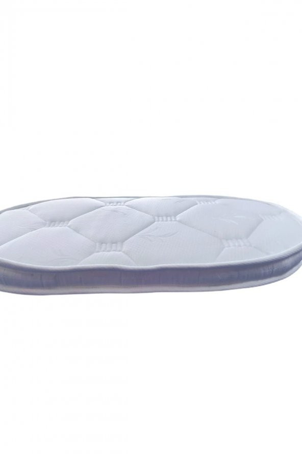anne yanı bambu oval beşik yatagı  65x110x12 - 3