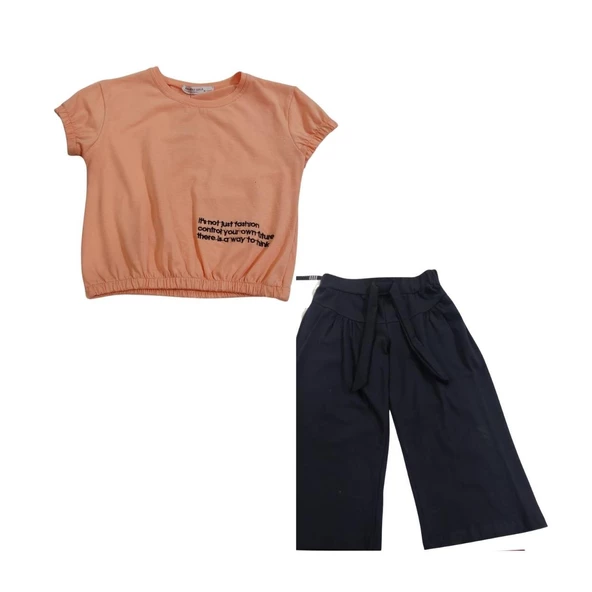 PANDAX YAZI NAKIŞLI SUPREM KIZ ÇOCUK TAKIM - Resim 2