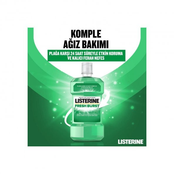 Listerine Fresh Burst Ağız Bakım Suyu 500x2 1000 Ml - 4
