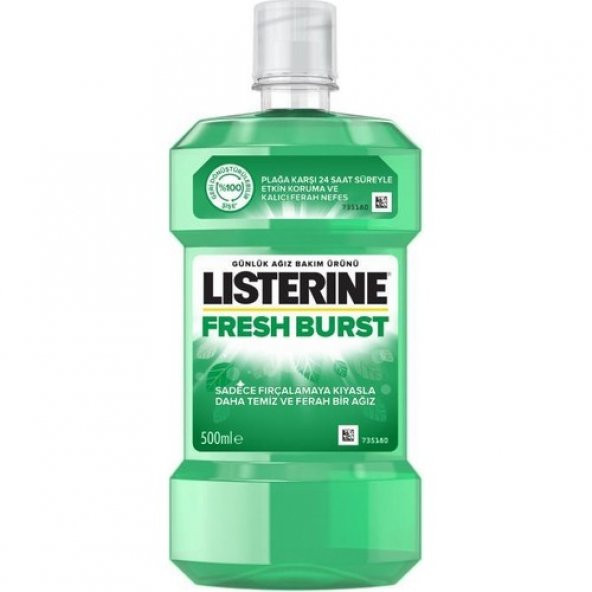 Listerine Fresh Burst Ağız Bakım Suyu 500x4 2000 Ml