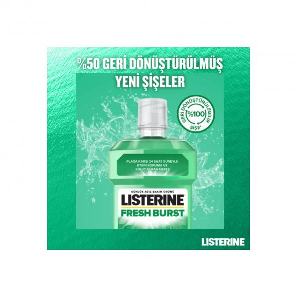 Listerine Fresh Burst Ağız Bakım Suyu 500x4 2000 Ml - 2