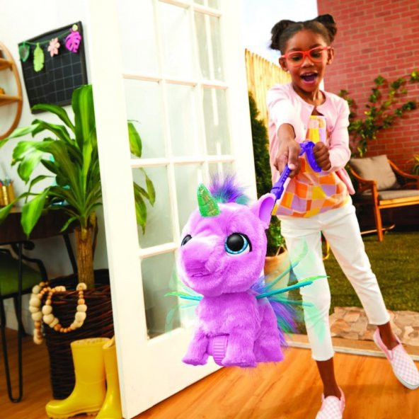 Hasbro Furreal Uçan Unicorn Flitter F6372, Uçan Unicorn Peluş Oyuncak - 4