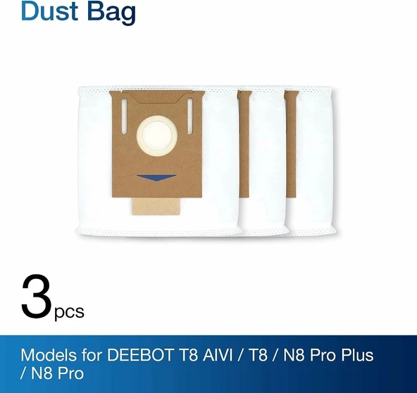 ECOVACS Deebot Tek Kullanımlık Toz Torbası 2.5L Oto Boşaltma İstasyonu - 2