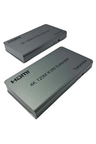 Hdmı Extender Kvm 120mt Cat6 Hdmı Dönüştürücü Usbli - BM-125 - Resim 2