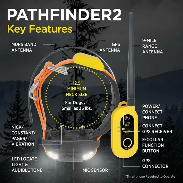 Dogtra Pathfinder 2 GPS Köpek Takip Cihazı ve Yaka LED Işık - 2