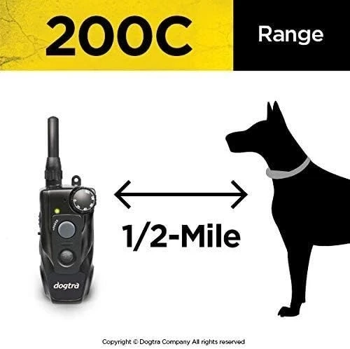 Dogtra 200C Su Geçirmez Tek Elle Kullanım Uzaktan Eğitim Köpek E-Yakası - 3