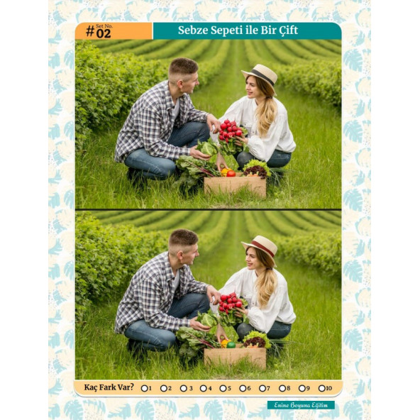 Herkes İçin Fark Bulma Kitabı- 50 Tam Sayfa Fark Bulma) - Resim 3