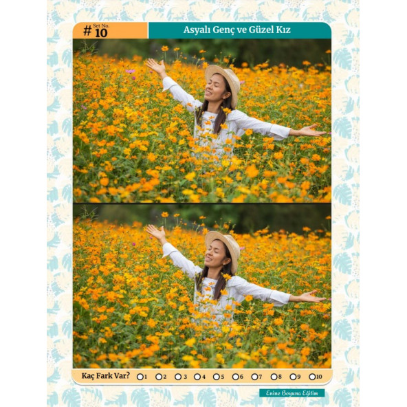 Herkes İçin Fark Bulma Kitabı- 50 Tam Sayfa Fark Bulma) - Resim 4