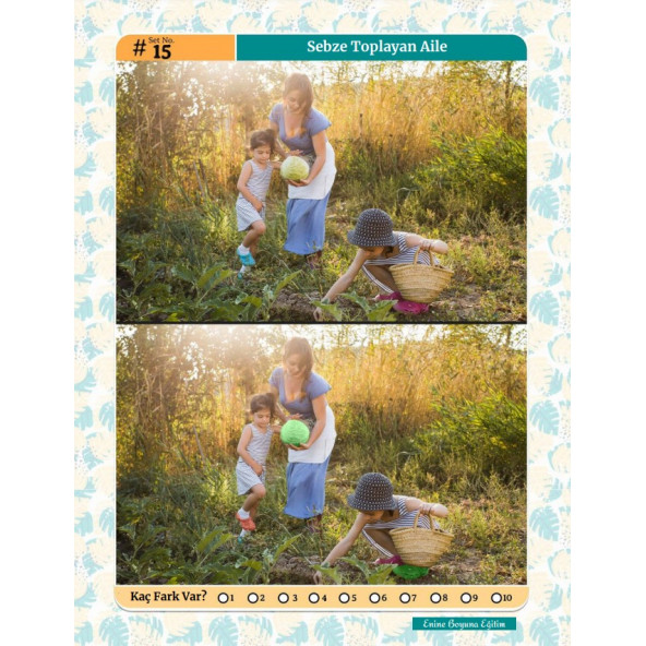 Herkes İçin Fark Bulma Kitabı- 50 Tam Sayfa Fark Bulma) - Resim 5