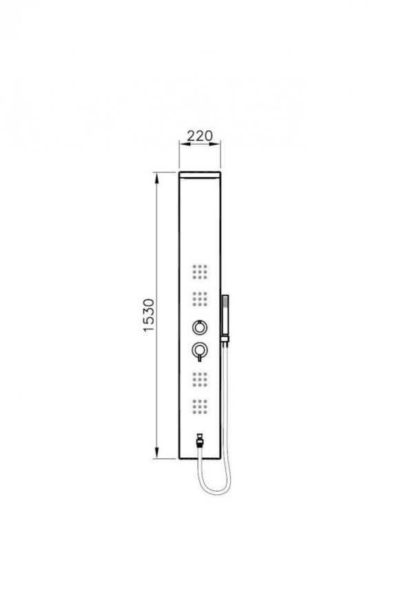 VitrA A45807 Shake Beyaz Masajlı Duş Seti - 2