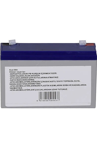 6V 12A 1,63 Kg Kuru Bakımsız Akü (151*50*94*100 Mm) TNX-6V12A - Resim 4