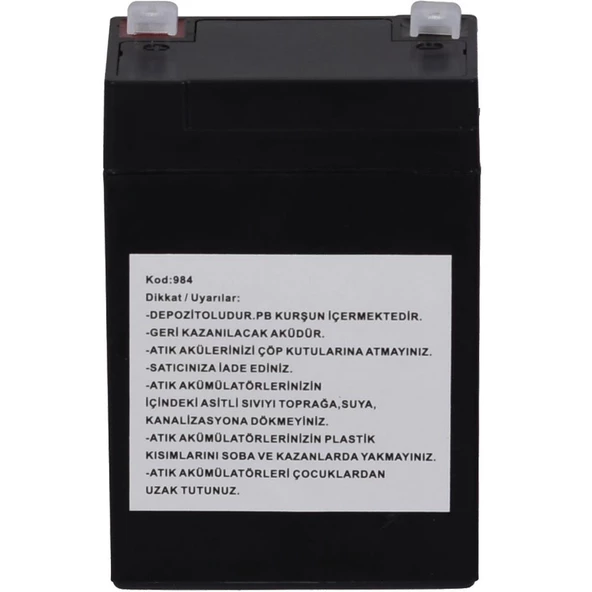TUNEX 4V 8A 0,71 Kg Kuru Bakımsız Akü (70*47*101 Mm) TNX-4V8A - 3