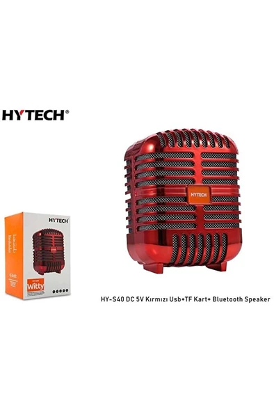 Hy-s40 Dc 5v Bluetooth Speaker Kırmızı Usb Tf Kart ürün görseli