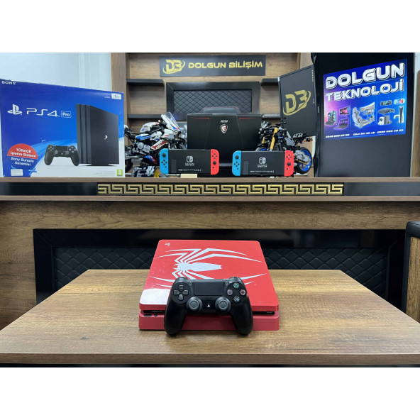 PlayStation 4 Slim Spider-Man Edition 500 GB Tek Kol  Playstation4 - ps4 - PS4 - Ps4 (İKİNCİ EL)