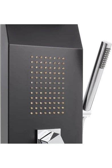 VitrA Take A45809 Masajlı Duş Sistemi, Siyah - Resim 3