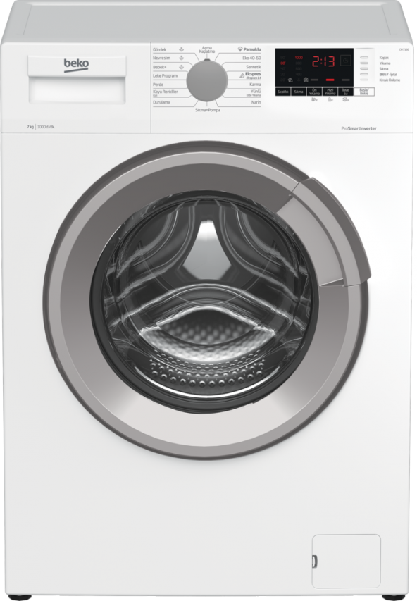 Beko CM 7100 T 1000 Devir 7 kg Çamaşır Makinesi - 1