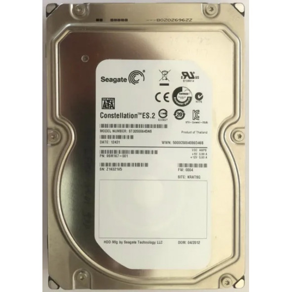 Seagate ST33000650SS 3TB 7.2K 6Gb/s SAS 3.5 Internal HDDYENİLENMİŞ ÜRÜN 6 Y GARANTİLİ