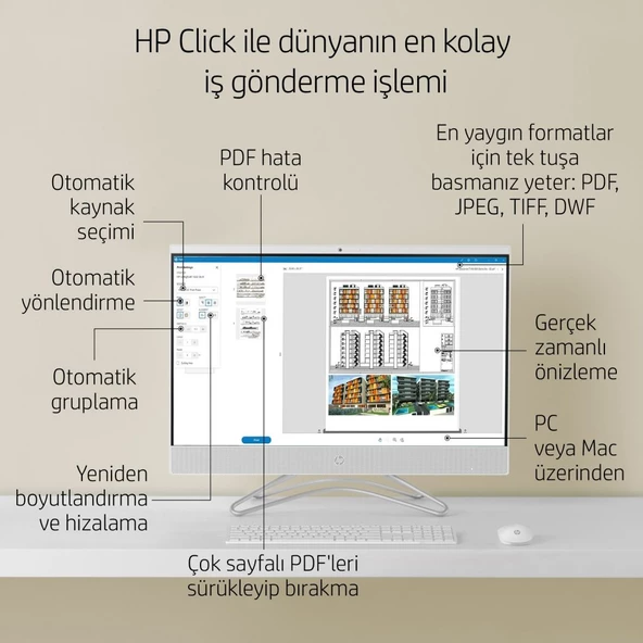 5HB14A HP DesignJet Studio Wood 36 inc / A0 Yazıcı - 10