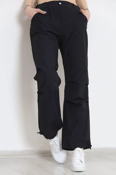 Paraşüt Kumaş Eşofman Altı Siyah - 609.1247. - 9