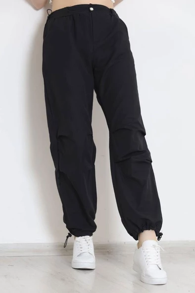 Paraşüt Kumaş Eşofman Altı Siyah - 609.1247. - 5