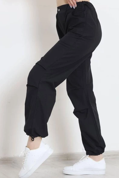 Paraşüt Kumaş Eşofman Altı Siyah - 609.1247. - 10