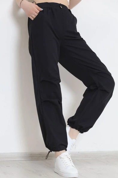 Paraşüt Kumaş Eşofman Altı Siyah - 609.1247. - 2