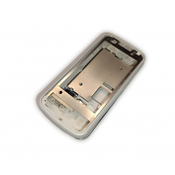Nokia C6-00 Kasa Kapak Tuş Takımı C6-00 Uyumlu Beyaz Renk Orta Kasa Ön Kapak Arka Kapak Tuş Takımı