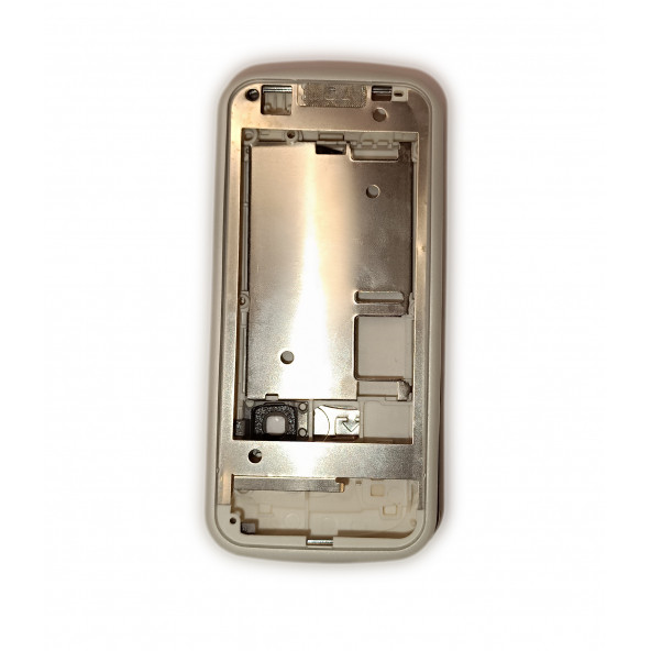 Nokia C6-00 Kasa Kapak Tuş Takımı C6-00 Uyumlu Beyaz Renk Orta Kasa Ön Kapak Arka Kapak Tuş Takımı - 2