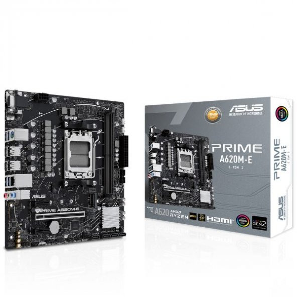 Asus Prime A620M-E AM5 Ryzen Vga Hdmi Dp