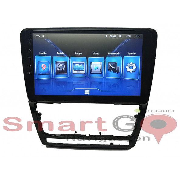 SKODA OCTAVİA 2007-2012 SİYAH 10'' 4 GB MULTİMEDYA - 3