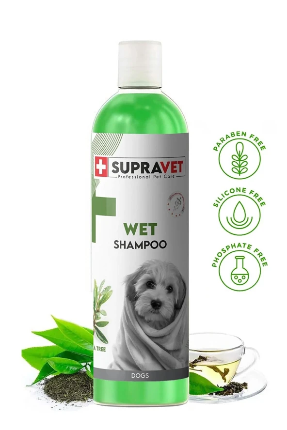 Supravet Dış Parazit Karşıtı, Tüy Dökülme Engelleyici Çay Ağacı Özlü Köpek Şampuanı 200ml