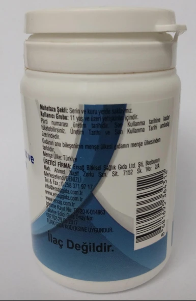 Ersağ Probiyotik Mikroorganizma Ve Ascophyllum Nodosum İçeren Gıda Takviyesi - 3
