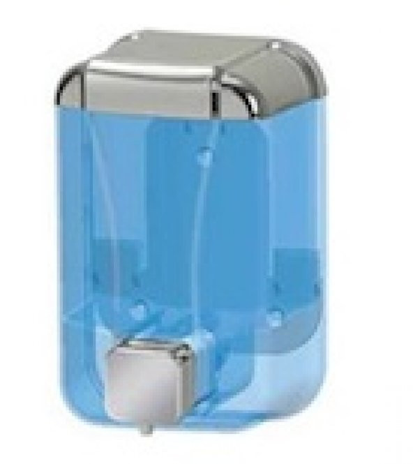 Sıvı Sabunluk Dispanceri Şeffaf&Krom 500 ml