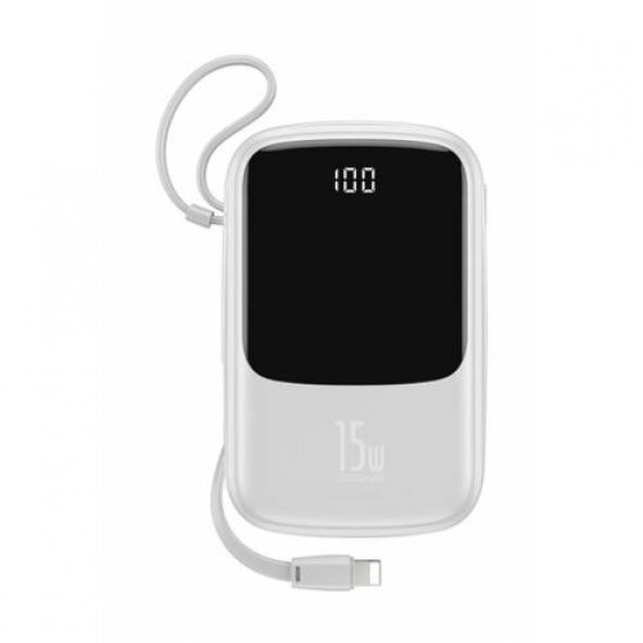 Baseus 15w İphone 10000 Powerbank, İphone Şarj Kablo Powerbank Ultra Hızlı Powerbank - 9