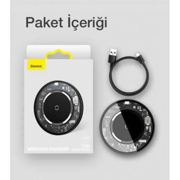 BASEUS Manyetik Ultra Hızlı Magsafe Uyumlu 15w Kablosuz Şarj Cijhazı İphone 13 12 Pro MAX Uym - 6